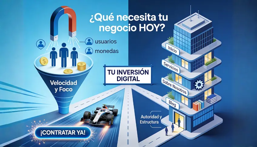 ¿Qué necesita tu negocio HOY? Landing Page vs Sitio Web - Web Booster